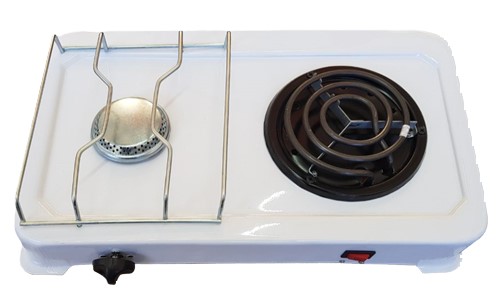 ANAFE COMBINADO 2 HORNALLAS (1 GAS ENV. + 1 ELÉCTRICA)