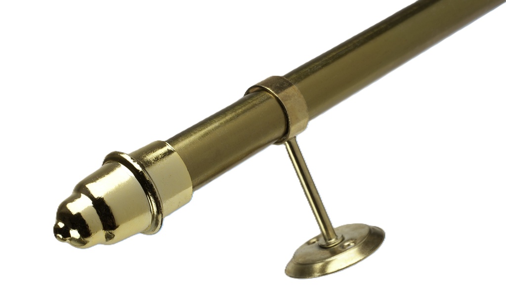 CAÑO P/CORTINA HIERRO 1/2" ZINCADO AMARILLO