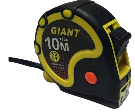 CINTA METRICA 10m X 3 FRENOS "GIANT"
