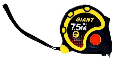 CINTA METRICA 7,5m X 3 FRENOS "GIANT"