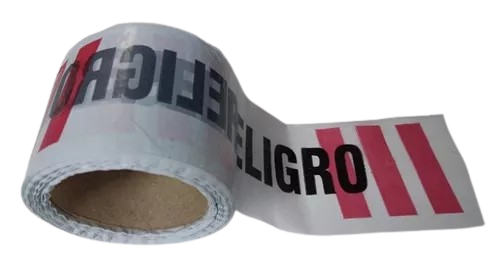 CINTA PELIGRO DOBLE FAZ 8cm X 100m