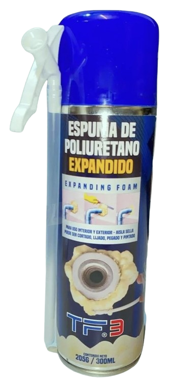 ESPUMA DE POLIURETANO EXPANDIDO 300ml "TF3"