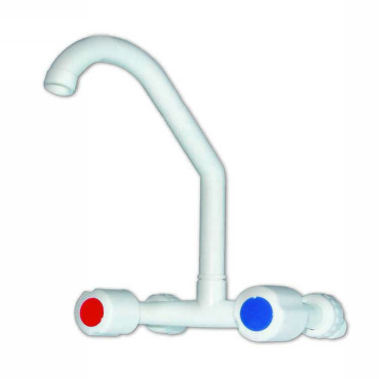 GRIFERIA PVC PARED CURVO ALTO MOV.MEDIO GIRO"