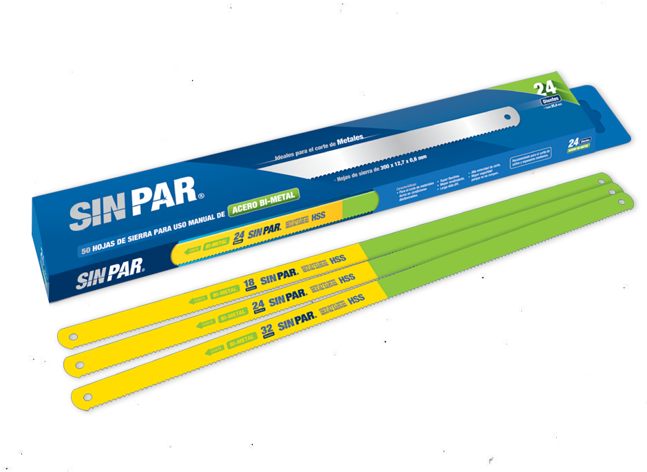 HOJA DE SIERRA "SIN PAR" BIMETAL. x 18 DTS.