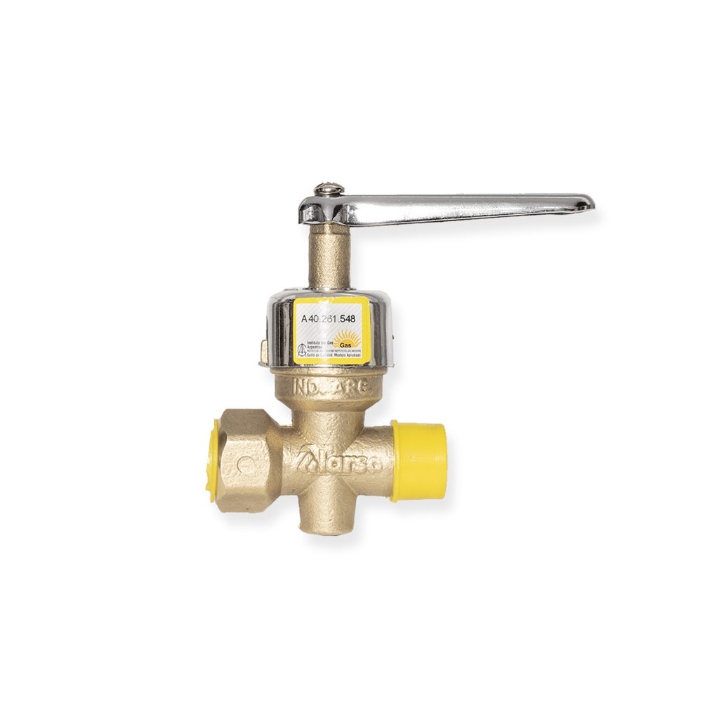 LLAVE P/GAS CROMO 3/4" "ALARSA"