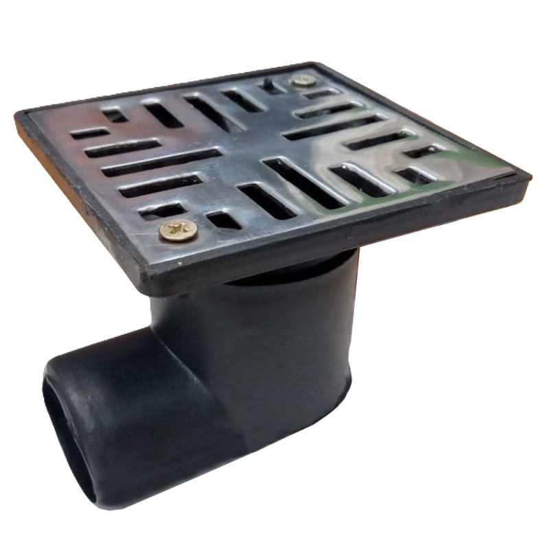 RECEPTACULO PVC C/ CODO 9X9 ACERO