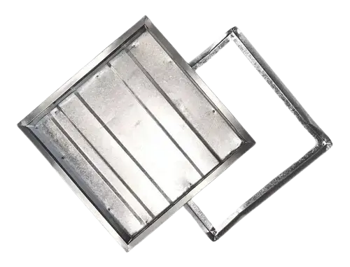 TAPA CAMARA GALVANIZADA 25X25 C/BULON