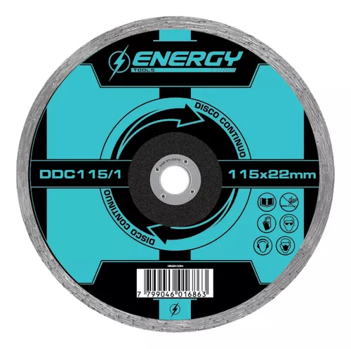 DISCO DIAMANTADO 115mm CONT. (4 1/2") "ENERGY"