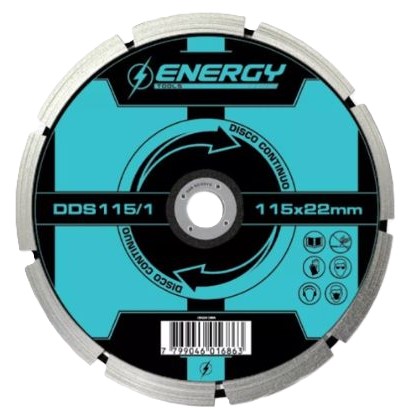 DISCO DIAMANTADO 115mm LASER (4 1/2") "ENERGY"