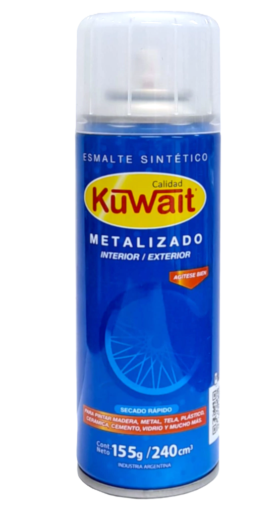 AEROSOL METALIZADO PLATA 240cc "KUWAIT"