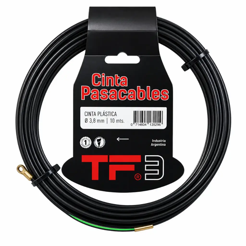 CINTA PASACABLE PVC 3,8mm X 10m "TF3"