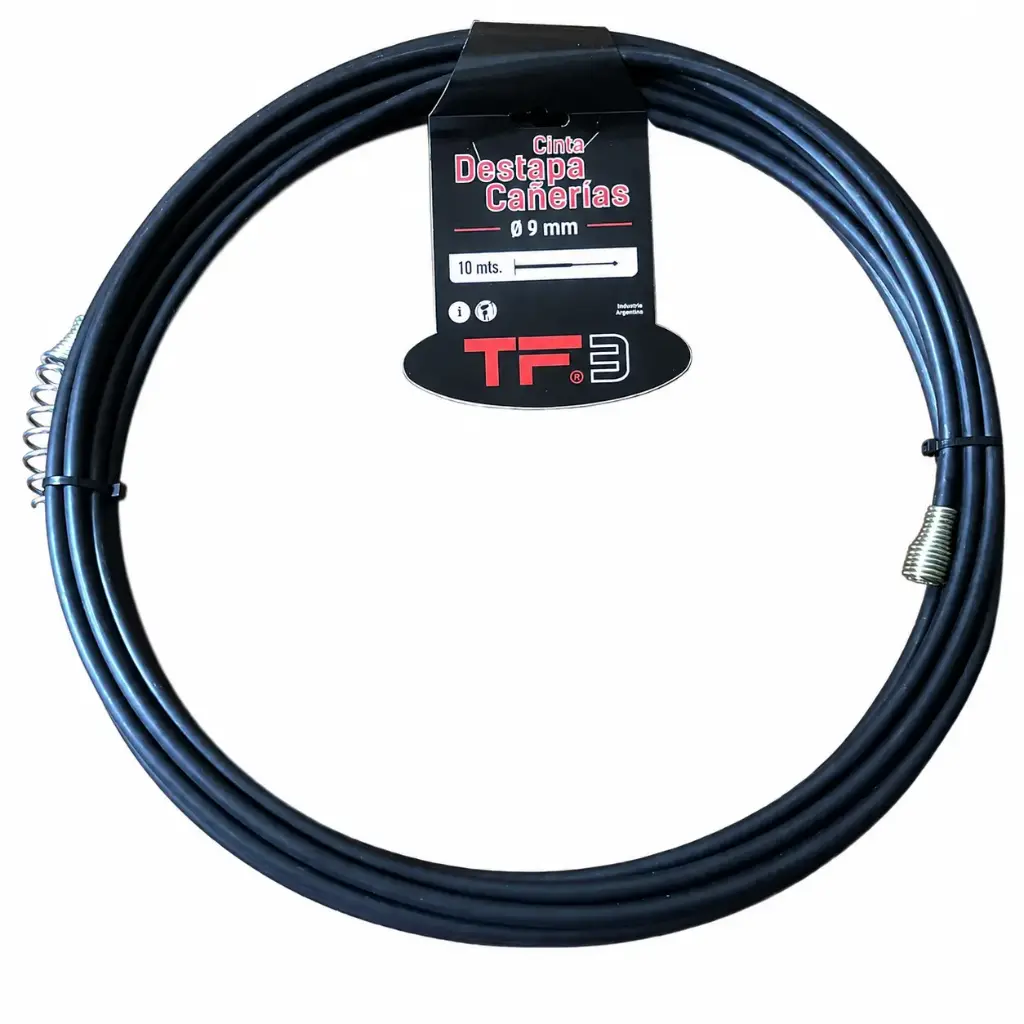 CINTA DESTAPA CAÑERIAS 9mm X 10m "TF3"