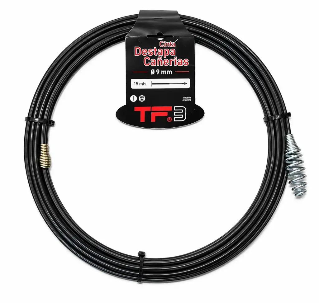 CINTA DESTAPA CAÑERIAS 9mm X 15m "TF3"
