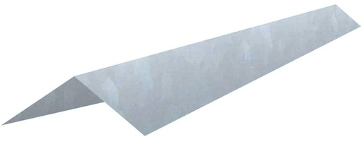 [2329] CABALLETE ZINC 0,33 MTS. S/PESTAÑA S/LOMO 90º