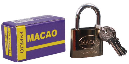 [1186] CANDADO ESPEJADO GRUESO 50 mm. "MACAO"