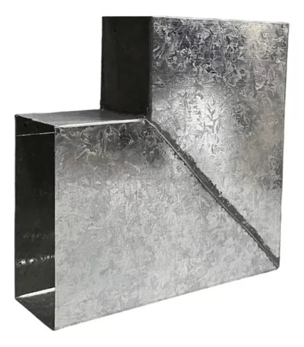 [819] CODO ZINC 2x4 DESAGUE COSTADO