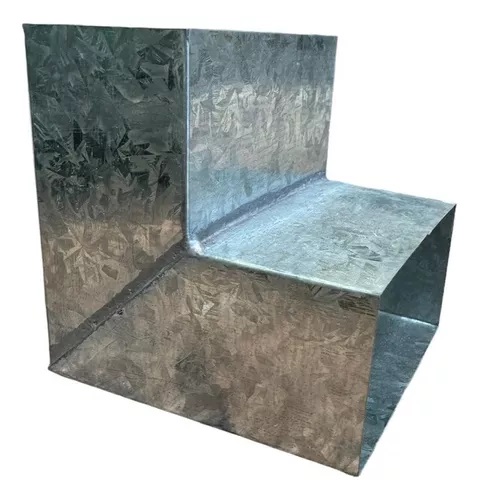 [0818] CODO ZINC 2x4 DESAGUE FRENTE (PLANO)