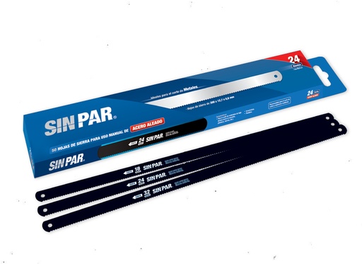[454] HOJA DE SIERRA "SIN PAR" A/CARB. x 24 DTS.