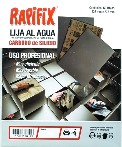 [2062] LIJA AL AGUA Nº150 "RAPIFIX" (x50un)