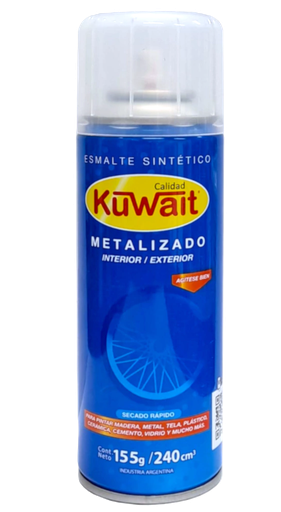 [2443] AEROSOL METALIZADO PLATA 240cc "KUWAIT"