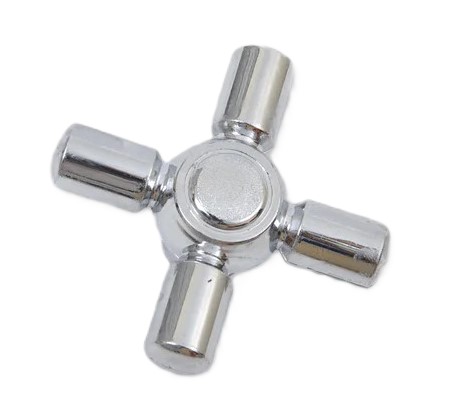 [2462] VOLANTE CRUZ CROMO PARA GRIFERIA 