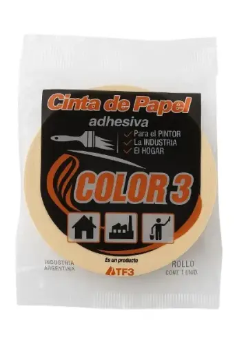 [2577] CINTA PAPEL BLANCO USO GRAL 36mm X 40mts "TF3" 
